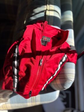 Jordan Red Jacket with Black & White Trim